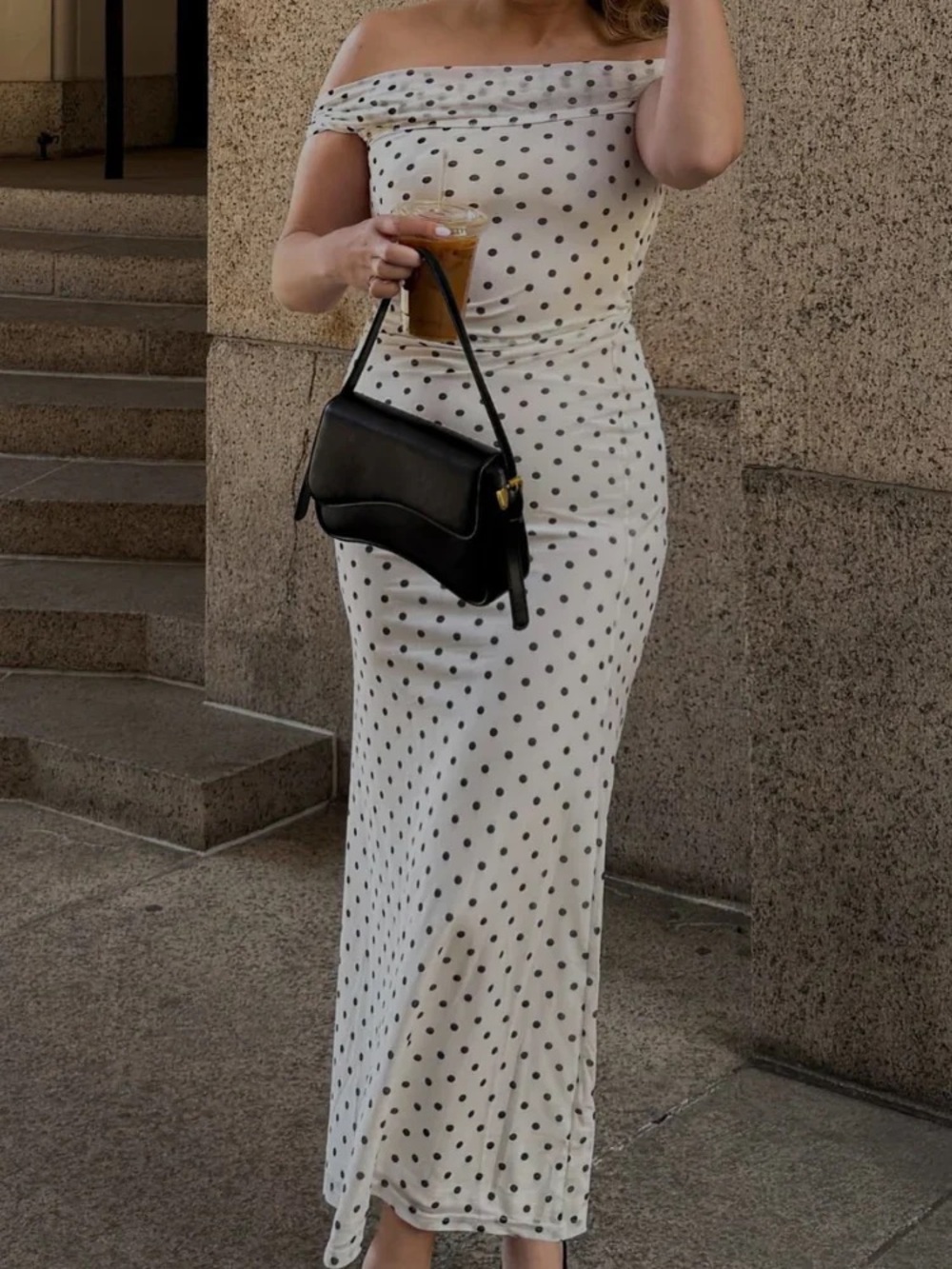 Beginning Boutique Cole White Polka Mesh Prom Dress Size 6 - Picture 3 of 4